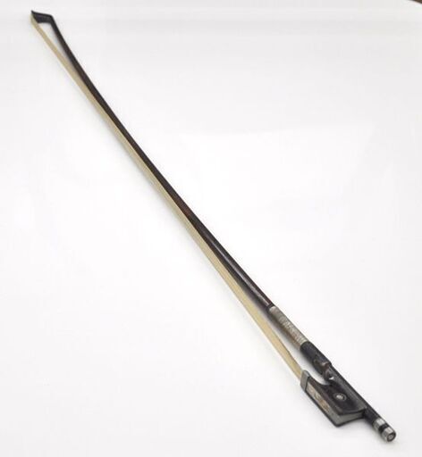 メーカー不明 バイオリン 弓 4/4 約76cm 64.5g 丸弓 蝶貝象嵌 パリジャンアイ 札幌市 清田区 平岡
