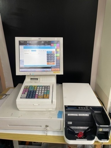※受付終了　大幅値下げ❗️超お買い得❗️早い者勝ち❗️ 東芝テック　レジ　POSターミナル  QT-100 ドロアー  釣銭機付き
