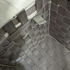 ニトリ　蓋付きバスケットの画像