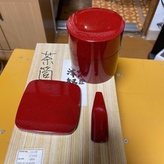 取引決まりました津軽塗り(お茶セット)の画像