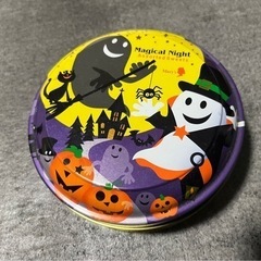 ハロウィン　丸缶　入れ物