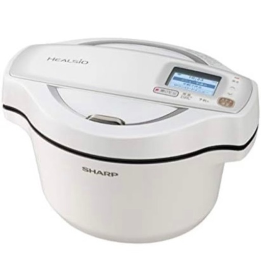 シャープ 水なし自動調理鍋 1.6L ホワイト系SHARP ヘルシオホットクック KN-HW16F-W