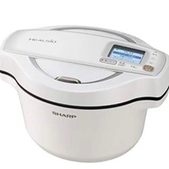 シャープ 水なし自動調理鍋 1.6L ホワイト系SHARP ヘル...