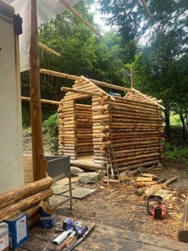 ログハウス1棟分丸太