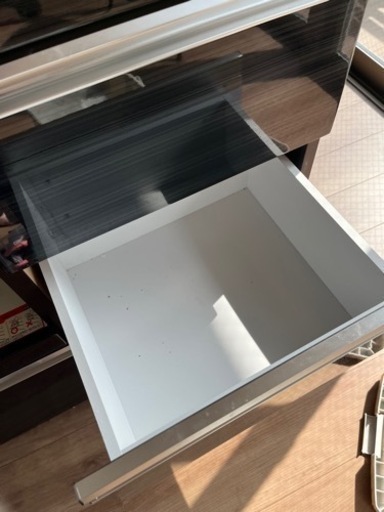 美品です。モダンお洒落な食器棚　キッチン棚　炊飯器