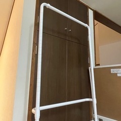 島忠購入　スチール　ハンガーラック　キャスター付き 収納 無料の画像