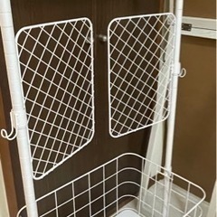 島忠購入　スチール　ハンガーラック　キャスター付き 収納 無料の画像