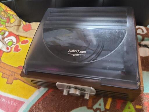 訳ありレコードプレーヤー　AM、FMラジオ対応