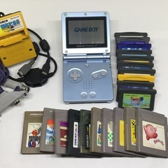ゲームボーイアドバンスSP 水色 中古品 20 ソフト付き