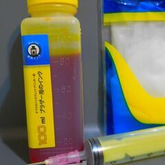 ブラザープリンター用互換性詰め替えインク※染料※イエロー90mlの画像