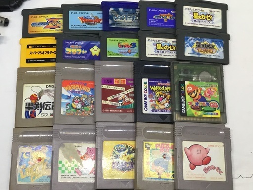 ゲームボーイアドバンスSP 水色 中古品 20 ソフト付き