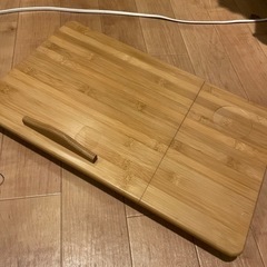 【値下げしました】ノートパソコンデスク PCスタンド 竹製 ベッドテーブル ソファーテーブル 角度 高さ調節可 折りたたみ式 引き出し付き 14インチノートパソコン対応スタンド 読書机 勉強机 多機能 ローテーブルの画像