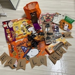 ハロウィングッズまとめ　スヌーピー  つけまつげ　ランチョンマット