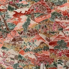 新品未使用　高級仕立て　小紋　古典柄　しつけ糸付き　正絹の画像