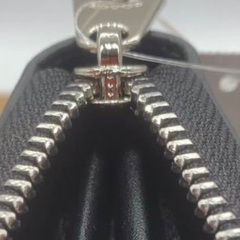 COACH long wallet C4452 black signature outlet product with box and paper bagの画像