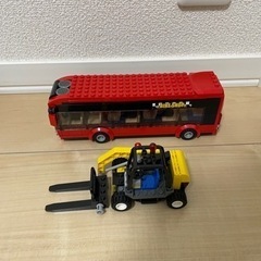 レゴ　ミキサー車　トラック　バス　フォークリフト　救急車　消防車　はたらく車の画像