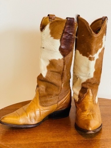 美品⭐︎ウエスタン　カウボーイブーツ　本革⭐︎専門店クリーニング済