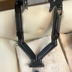 モニターアーム デュアル 2画面 ディスプレイアーム ガススプリ...