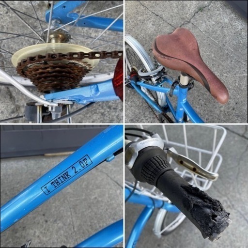 34★岐阜発　△momentum/ミニベロ/モーメンタム△20インチ/自転車/6段変速/アルミフレーム/走行確認/防犯有り/現状品　R4.9/10★