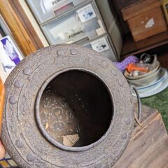 鉄の茶釜🥳🥳🥳　骨董品100年以上前の物です。の画像
