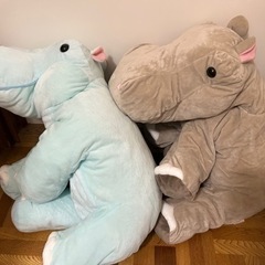 カバペアぬいぐるみ0円
