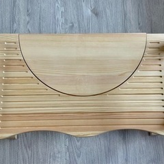 【新品/未使用】トイレ踏み台　スツール台（天然木製）の画像