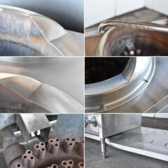 【ヤ取終了11/25】≪yt865ジ≫ マルゼン 外管式MRS 中華レンジ MRS-103C LPガス 2017年 3口コンロ ラーメン/炒め/スープ/そば 現状品 50504-03の画像