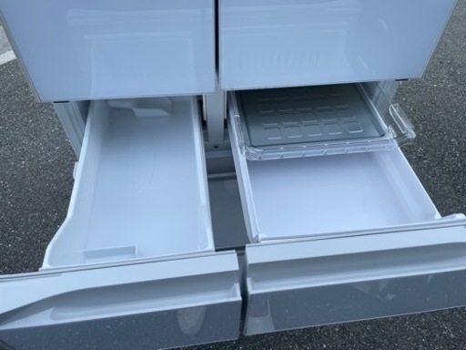 ■中古品 日立ノンフロン冷凍冷蔵庫 R-KW57K（XW型） 567L 2019年 685ｘ738ｘ1833ｍｍ 動作問題なし■
