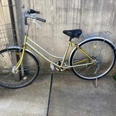 自転車 ママチャリ 後輪パンク ギア固定