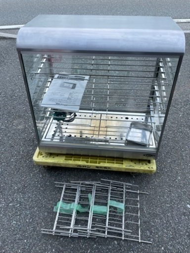 ■中古品 タイジ温蔵ショーケース OS-800N 2019年 動作問題なし ホットショーケース ウォーマー 600ｘ350ｘ605ｍｍ■