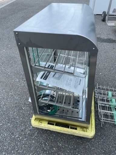 ■中古品 タイジ温蔵ショーケース OS-800N 2019年 動作問題なし ホットショーケース ウォーマー 600ｘ350ｘ605ｍｍ■