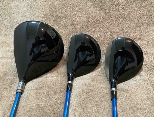 上級者用ゴルフクラブ　ドライバー　３番ウッド　５番ウッドのセット