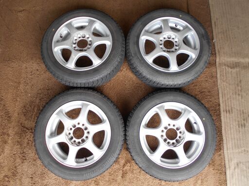 ?早勝ち‼️7部山‼️?社外14インチマルチホイール&スタッドレスタイヤ4本セット?155/65R14?14×5J?