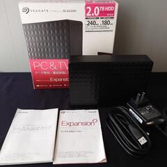 【2TB】外付けハードディスクSEAGATE ELECOM EL...