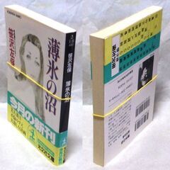 【文庫古本】笹沢佐保「薄氷の沼(初版1刷・帯有り)」・・・夫を殺そうと決意したときに、交換殺人の計画が・・・の画像