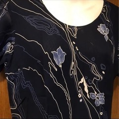 ロングベスト付きワンピースの画像