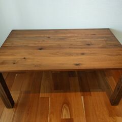 ◆ダイニングテーブル　天然木　ウォールナット◆幅150cm　奥行...