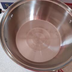 ステンレス製 両手鍋 20cmの画像