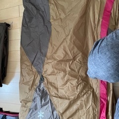 全てsnow peak 純正、アメニティドームS（本体、テントシート、マット、オプションのポール付）の画像