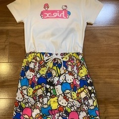 X-girl Stages_サンリオコラボワンピース_100