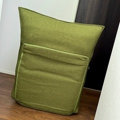 【美品】１億円座椅子 LOWYA 42段ギア ソファ張地グリーンの画像