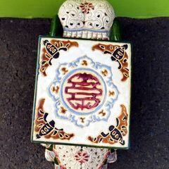 像 オブジェ 置物 インテリア 全長50cm×幅20cm×高43cm 花台 アジアン 札幌市 中央区 南12条店の画像