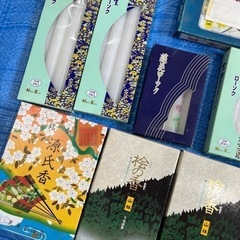 線香、ロウソクセットの画像