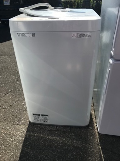 美品】シャープ SHARP 全自動洗濯機 6kg ステンレス穴なし槽 ブラウン 