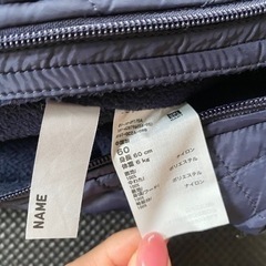 くま耳ロンパースアウター　60の画像