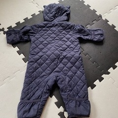 くま耳ロンパースアウター　60の画像