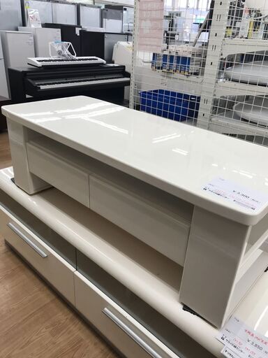 ★ジモティ割あり★  テレビ台 白 H41×W120×D50 クリーニング済み KJ3070