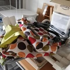 畳めるショッピングカート　水玉模様の画像