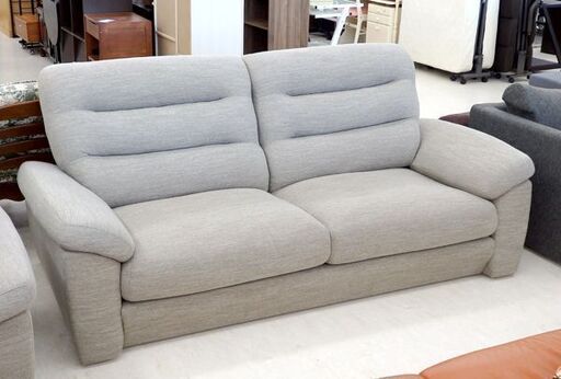 千歳市/恵庭市 ニトリ 3Pソファ NポケットA12 H-L0 ベージュ やわらかめ仕様 布張り