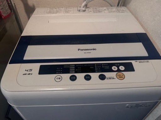 【10/13に引き取れる方限定】Panasonic洗濯機 2010年製 NA-F45B3